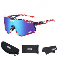 Lunettes de VTT personnalisées de haute qualité avec logo, lunettes de soleil polarisées pour sports de plein air avec monture en PC et verres TAC, vente en gros d'usine