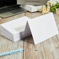 Tarjetas Blancas en Blanco para Mesa de Boda, Tarjetas de Felicitación DIY, Juego de Tarjetas Blancas Imprimibles Personalizadas para Fiestas, Etiquetas con Nombre para Negocios