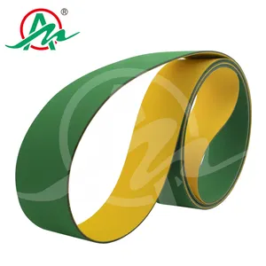 AIMAI Brand Wholesale Price Yellow And Green Endless Flat Belt Or Flat Drive Belt