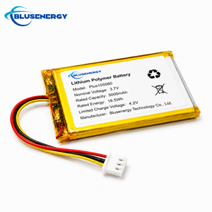 บลูเซ็นเนอร์จี้ พรีเมี่ยม คัสตอมได้ 105080 3.7V 5000mAh แบตเตอรี่ลิเธียมโพลิเมอร์แบบชาร์จได้ พร้อมขั้วต่อ PH2.0 - Product Image 2