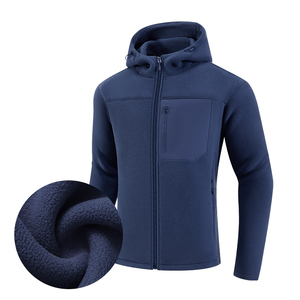 Custom Blank Plain <b>Jacket</b> Mens <b>Zip</b> <b>up</b> <b>Jackets</b> Outerwear 100% Polyester Polar Fleece Hoody <b>Jacket</b> for Men - Product Image 2