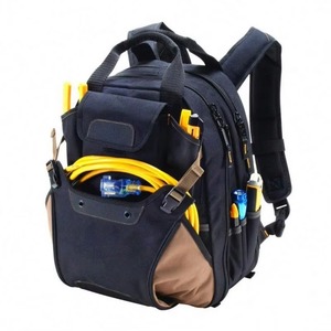Sac à outils d'électricien BSCI Tradesman Pro Organizer avec 39 poches et base moulée, sac à outils de type sac à dos Klein Tools - Product Image 1