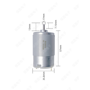 มอเตอร์ดีซีขนาดเล็ก 555 ขนาด 35.8 มม. 57 มม. แบบมีแปรงถ่าน สำหรับรถโมเดล DIY - Product Image 1