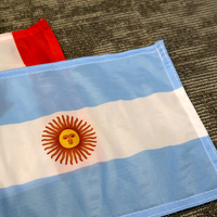 Bandera de Irán con León Iraní, Doble Cara, Poliéster Resistente a los Rayos UV, para Coche, 30x45cm, con Clip de Montaje, Resistente a la Decoloración, para Fanáticos del Deporte y Rally
