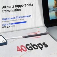 Farsince USB4 USB-C 40 Gbit/s Flexibles Verlängerung kabel Flaches kurzes FPC USB 4 Kabel 5A 240W Schnell ladekabel