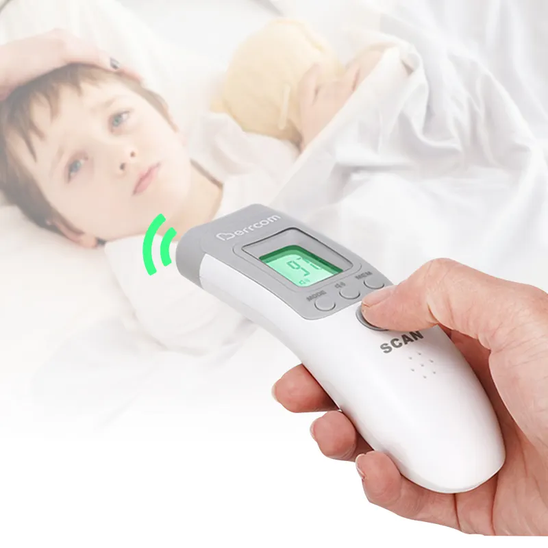 ЛОБНЫЙ инфракрасный бесконтактный термометр Berrcom для детей и взрослых