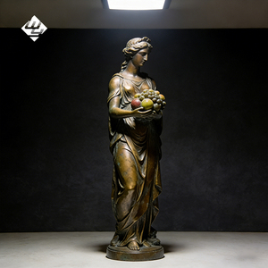 Statue traditionnelle <span class=keywords><strong>en</strong></span> bronze coulé de la déesse des quatre <span class=keywords><strong>saisons</strong></span>, décoration paysagère pour parc extérieur - Product Image 4