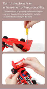 Commiki Tự Làm Sơn Xe Đồ Chơi Nghệ Thuật Trẻ Em Bằng Gỗ Vui Vẻ Graffiti Lắp Ráp Bằng Gỗ Kéo Thông Minh Xây Dựng Khối Đồ Chơi Xe Hơi - Product Image 4