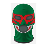 Masque de lutte mexicain en soie de lait respirante, cagoule intégrale de guerrier, accessoire de tête amusant pour le cosplay, la boxe et les sports