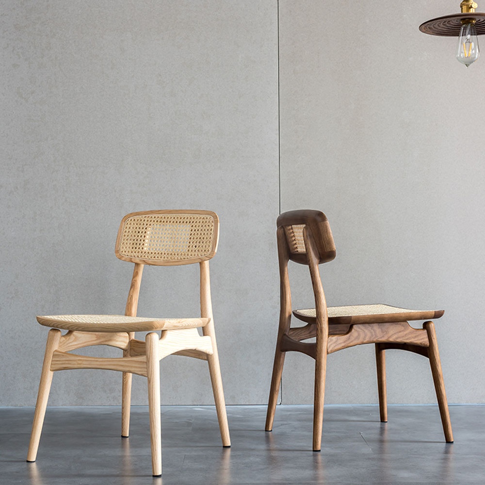 wholesale High Back Wood Luxury Nordic Chair Home Furniture Rattan Wicker Chairs Wooden Dining Chairs