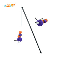 Famipet Fabricant – Nouveau jouet interactif pour chat, bâton de chat amusant avec design d'insecte sur le thème d'Halloween, avec herbe à chat