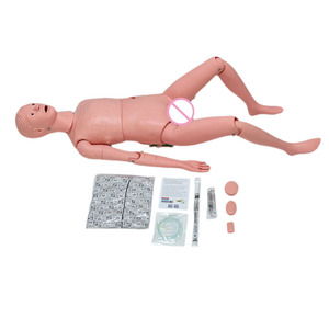 Maniquí de Entrenamiento de Enfermería Multifuncional Avanzado (Masculino) para Enseñanza y Práctica en Escuelas de Medicina, Pintado a Mano en PVC/Plástico - Product Image 1