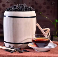 Vente en gros de mini boîte ronde recyclable en bois de paulownia écologique emballage de grain de café et de vin