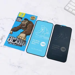 HD King Kong airbag per iphone 15 14 13 Pro Max vetro temperato Privacy 18d samsung galaxy a13 A51 A12 vetro proteggi schermo