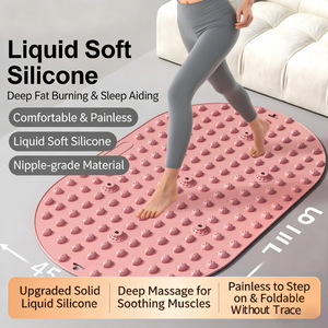 Tapis de massage des pieds en silicone, coussin portable pour points de pression des pieds, pour soulager le stress, les douleurs à la voûte plantaire et au talon, utilisation à domicile et en salle de sport - Product Image 3