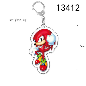 Llavero de acrílico estilo pirata de <span class=keywords><strong>Sonic</strong></span> <span class=keywords><strong>the</strong></span> <span class=keywords><strong>Hedgehog</strong></span>, personaje de dibujos animados del universo alternativo, colgante para bolso, adorno coleccionable para mochila - Product Image 3