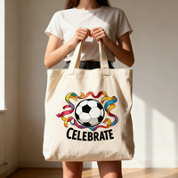 Sacs fourre-tout en toile réutilisables d'usine avec logo personnalisé de la Coupe du monde, sac d'école pour étudiants, sac à bandoulière pour femmes pour un usage quotidien