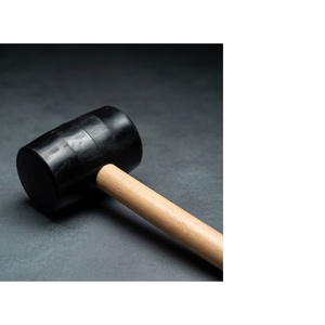 Martillo de Seguridad Sunsbuild con Logotipo Personalizado, Martillo de Goma con Mango de Madera FSC, Antideslizante, para Construcción, Servicio OEM - Product Image 2