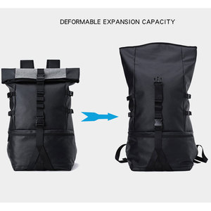 Custom Wholesale China Factory Good Sale <b>Roll</b> <b>Top</b> Waterproof Baseball Basketball Custom Print Smellproof <b>Backpack</b> - Product Image 5