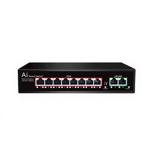 Factory Print Customized Logo Free 8 Port <b>POE</b> <b>Switch</b> with QoS SNMP 2Gbps <b>Switch</b> Capacity 150W for IPC Cameras - Product Image 2