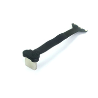 Câble plat super souple Goochain Type-C pour charge sans fil, connecteur Type C en forme de T, angle haut/bas, câble à usage industriel