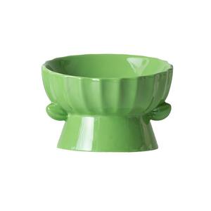 Großhandel kreative Keramik Haustier Katze Hund Schüssel grüne Farbe Welpen produkte Geschenk für Haustiere Essen verwenden - Product Image 5