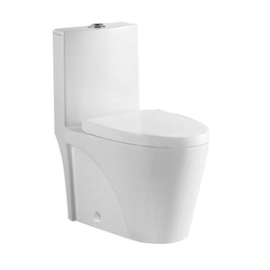 WC monobloc Ouni C012 à chasse d'eau supérieure, double bouton, économie d'eau, cuvette en céramique - Product Image 1