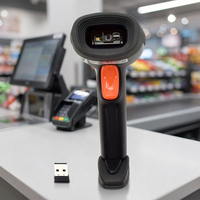 Escáner de Código de Barras Inalámbrico USB Portátil de Alta Velocidad 2D, Lector de Códigos QR, Clasificación IP54, 300 Escaneos/Segundo, Sensor CMOS, 1 Año de Garantía