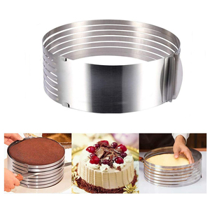 Molde de acero inoxidable para repostería, herramienta para hornear, redondo, ajustable, de 6 a 12 pulgadas - Product Image 4