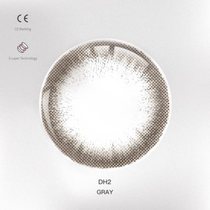 Look <span class=keywords><strong>fantaisie</strong></span> Cosplay cosmétique couleur naturelle lentilles de Contact grises, contenu 14MM 38% lunettes confortables lentilles de Contact vertes // - Product Image 3