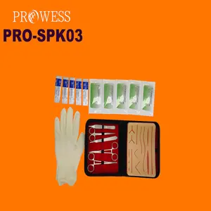 PRO-SPK03病院医療外科用皮膚完全縫合練習キット医学生と子供のための使い捨て縫合糸除去キット