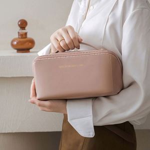 XDH401 Custom Makeup Bag Portable PU Leather Waterproof Toiletry <b>Pouch</b> Travel <b>Make</b> <b>up</b> Bag Multifunctional Cosmetic Bag for Women - Product Image 6