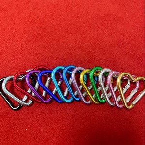 Heart Shaped Carabiner Keychain Zinc Alloy Lightweight Open <b>Ring</b> For DIY <b>Key</b> Accessories Public Use - Product Image 2