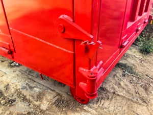 Conteneur à déchets de 18 m³ pour <span class=keywords><strong>ferraille</strong></span> et débris de construction, avec système de levage par crochet, pour le recyclage - Product Image 6