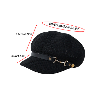 Cappello da Donna in Paglia Stile Newsboy, Cappello Ottagonale Estivo, MOQ 300, Mix di 3 Colori, Direttamente dalla Fabbrica - Product Image 2