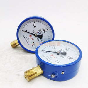 Manomètre de pression d'oxygène et d'argon Yo-100, 0-1,6 Mpa, analogique, métallique, type radial, pour utilisation hydraulique et gazeuse - Product Image 1