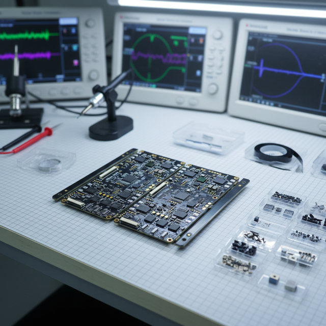 High-Speed Digital Oscilloscope PCBA HDI Multilayer Signal Processing Board OEM Test & Measurement Equipment PCB