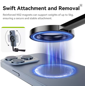 Ulanzi MG-003 Pro magnétique téléphone Selfie Stick <span class=keywords><strong>trépied</strong></span> 1.36m extensible Selfie <span class=keywords><strong>trépied</strong></span> pour <span class=keywords><strong>iPhone</strong></span> 15 14 <span class=keywords><strong>13</strong></span> 12 Vlog Livestreaming - Product Image 2