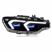 Phares à LED de production Nafu pour BMW F30 2013-2017 Pre-LCI 2018-2020 LCI, boîtier intérieur noir