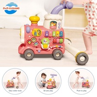 Scooter multifonctionnel 3 en 1 pour bébé, train, poussette, trotteur, voiture à roulettes, marcheur d'apprentissage en plastique pour bébé