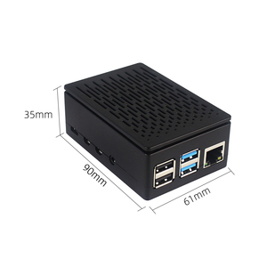 Raspberry Pi 4 Model B กล่องพลาสติกสีดำ, เคส ABS รองรับหน้าจอ3.5นิ้ว LCD และพัดลมสำหรับ RPI 4 - Product Image 5