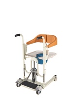 Chaise de transfert de patient hydraulique certifiée CE ISO UKCA avec siège séparé à 180 degrés AOLIKE ALK850H pour salle de bain et soins à domicile