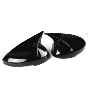 Coque de rétroviseur latéral de voiture aspect noir brillant/fibre de carbone pour Honda Civic 11e génération 2021-2023 - Product Image 1