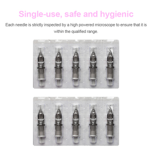 Agujas de Cartucho Desechables para PMU, Puntas de Aguja de Acero Inoxidable para Tatuajes de Cejas y Labios, Maquillaje Permanente, Uso Profesional en Estudio - Product Image 4