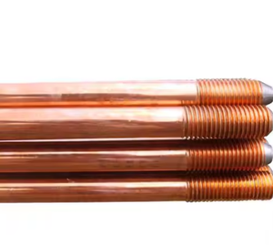 Matériau de mise à la terre de protection contre la foudre de 14,2 mm, acier plaqué cuivre rond, parafoudre de 14,2 x 2440 - Product Image 2