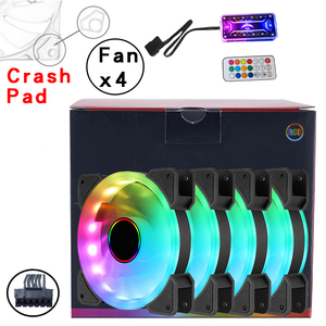 QiuzAimRGB 12cm ventilador de refrigeración de <span class=keywords><strong>CPU</strong></span> silencioso 6 pines Aura Sync RGB iluminación disipador de calor obra maestra para hosts de escritorio caja de 4 pines - Product Image 1