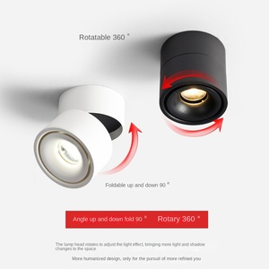 Nuevo foco de pista Led moderno 10W iluminación de dormitorio exterior ajustable foco de techo montado en superficie - Product Image 3