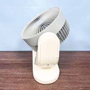 CE FCC 인증 야외용 소형 미니 6인치 충전식 전기 태양광 테이블 팬 (태양광 패널, LED 및 배터리 포함) - Product Image 6