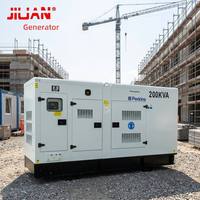 Groupe électrogène diesel silencieux 200KVA 160KW avec moteur Perkins, 250kw 350kw 450kw 550kw, à Guangzhou avec ATS