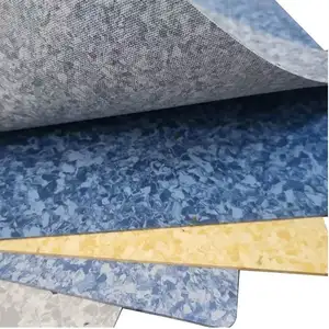 Anti-slip Commercial Pvc Vinyl Flooring Tile Homogenous Flooring Rolls For Exhibition Room Floor